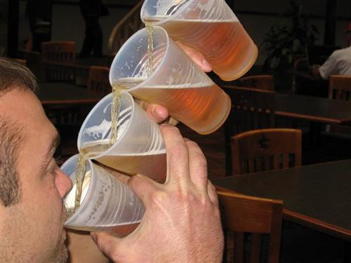 how to drink beer. .. Challenge Accepted