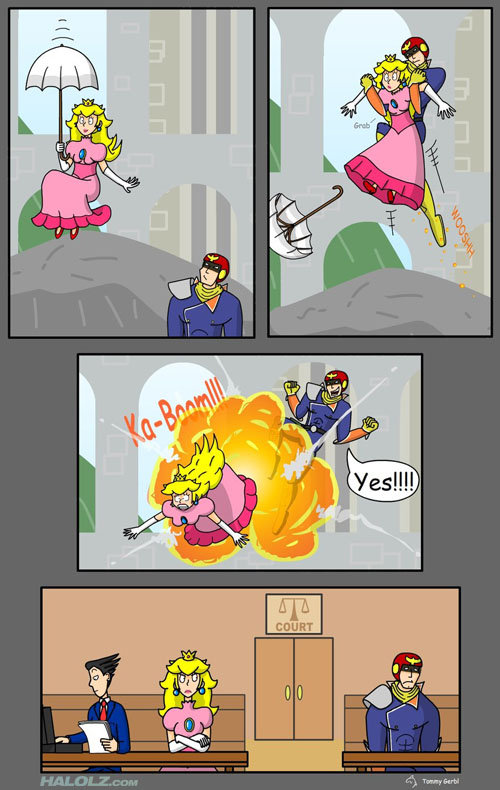How you really win Brawl. OBJECTION!!.. Peach should sue bowser civilly for all the kidnappings