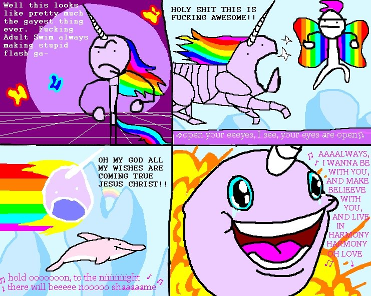 How robot unicorn attack works. not made by me. Well this Inn, Ti'... HOLY SHIT THIS IS q FUCKING f cu''; in TRAILWAYS, r IWANNA BE lip WITH YOU, P' 'AND Mme BE