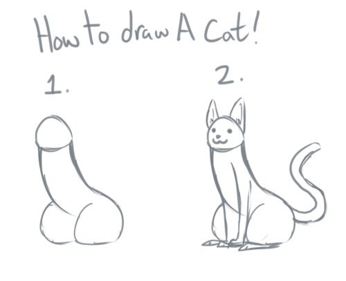 How to draw a cat :3. .