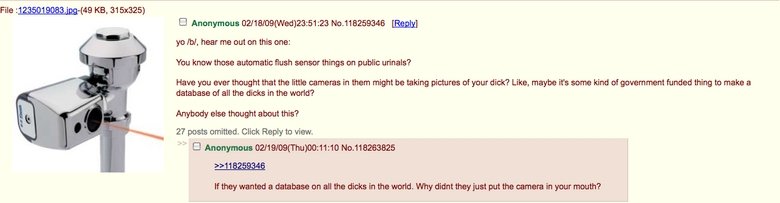 How a btard thinks. . File KB, 315x325} ya mi, hear ms out an this ans: You kataw those automatic fittin things on public urinals’? Have you sitter thought that