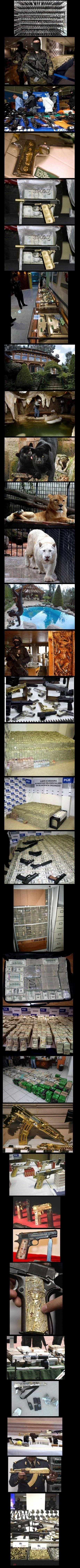 How Rich is a Drug Dealer. Who's so awesome?.. i guarantee at least 25% of those cops instantly there pants when they entered into this place