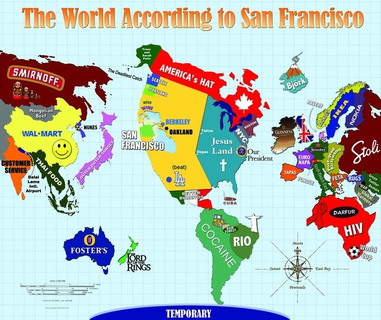 How San Francisco Sees the World. Susbscribe! I will be posting more tomorrow.. BEBE