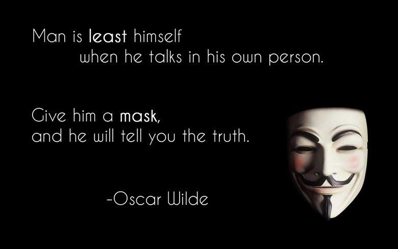 How true.. not meant to be funny.... 1( Cy-) is himself when laye in his C) l,. ) person. Oscar Wilde. it is really really funny!