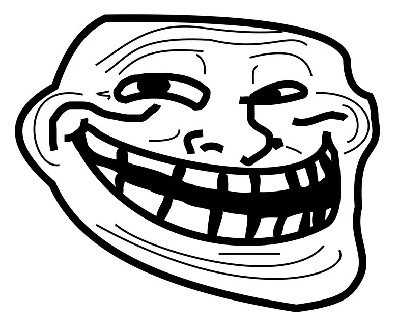 HUGE HI RES Troll Face..  &lt;br /&gt; this is just for people to save, it's not supposed to be funny. I don't care if you thumb this picture, I 