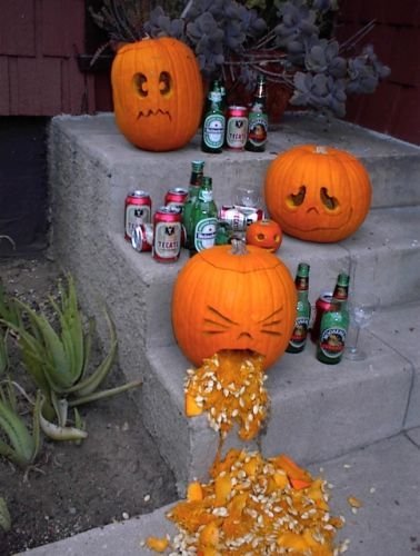 Hungover Pumpkin. clever.