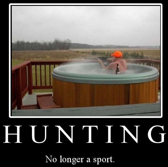 hunting. . HUNTING fin longer a sport.