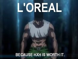 HXH - Gon. Taken directly from facebook. L' OREAL BECAUSE HXH IS WORTH IT.. Thro'real.