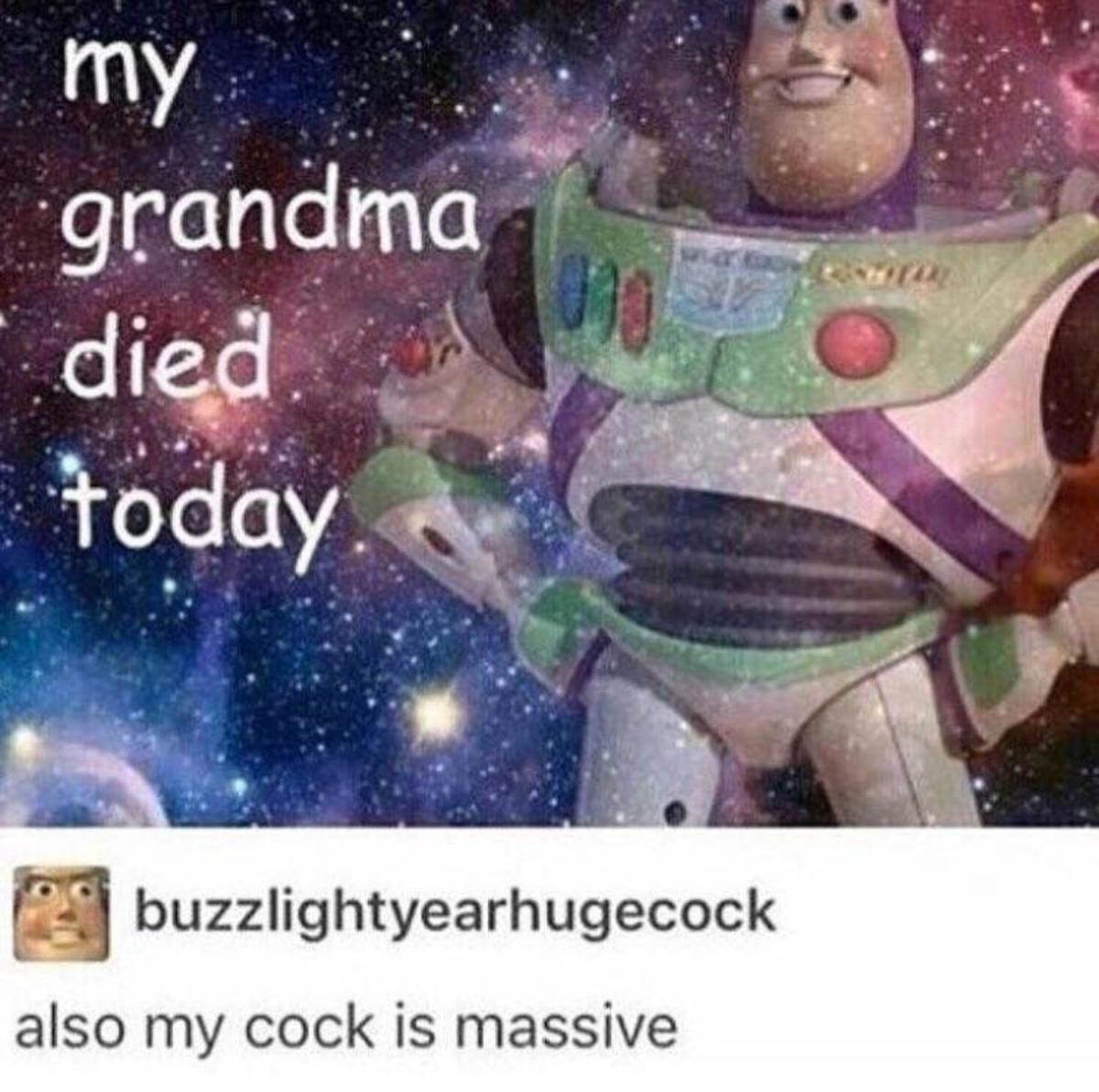 Buzz lightyear dick meme