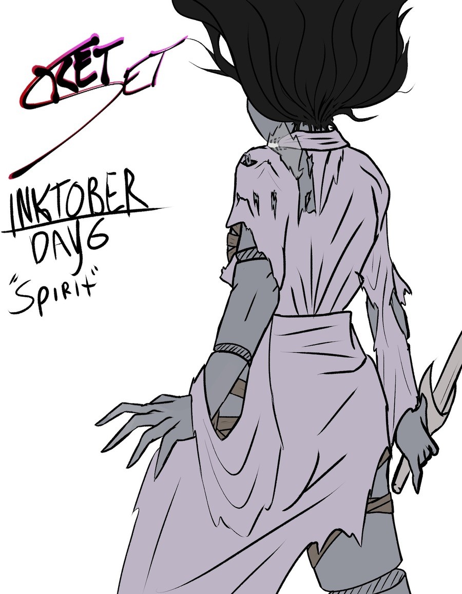 Inktober day 6 Spirit. Spirit from Dead by Daylight.. I stopped playing a while back, are the anal beads prayer beads, the really stupid broken add on still a thing or were those removed?