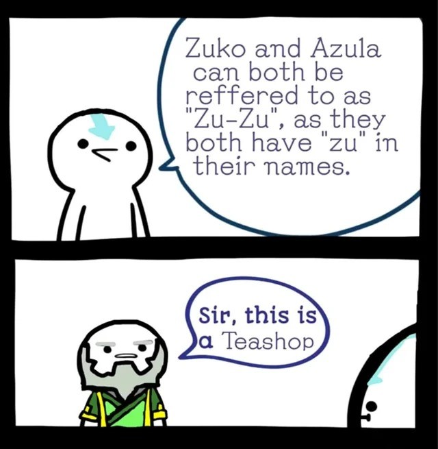 Iroh. .. Zu-Zu is also their shipping name.
