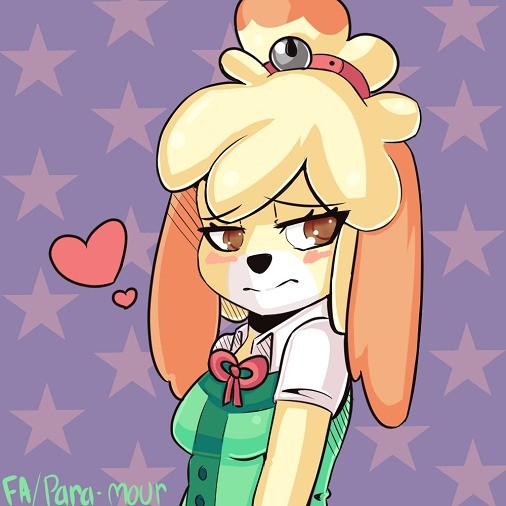 Isabelle doodle. Doodle I did to take a quik break from animating and working on comms. join list: ParamourOC (444 subs)Mention History.. Dogs go into heat involuntarily... so if we made dog people hybrids bitches would be walking around thirsty af.Comment edited at .