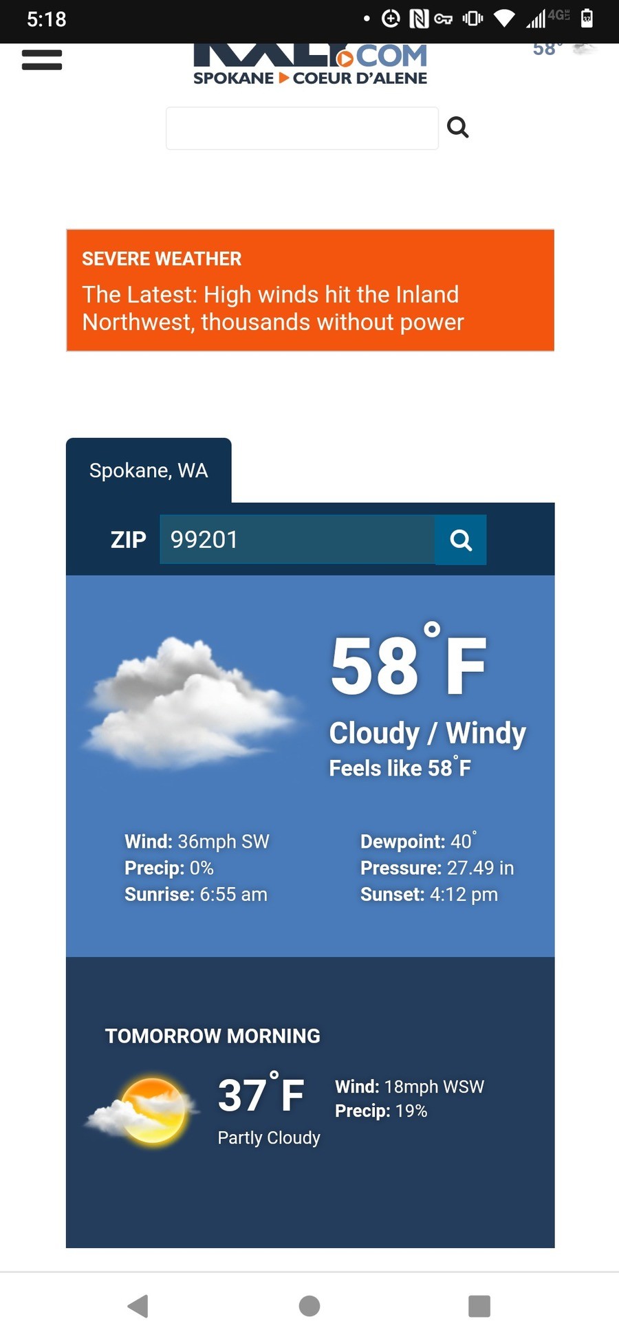 it wimdy. Stay safe! join list: Spokane (40 subs)Mention History.. I'm on the west side myself and even we have been getting some heavy winds. Nothing like that though.