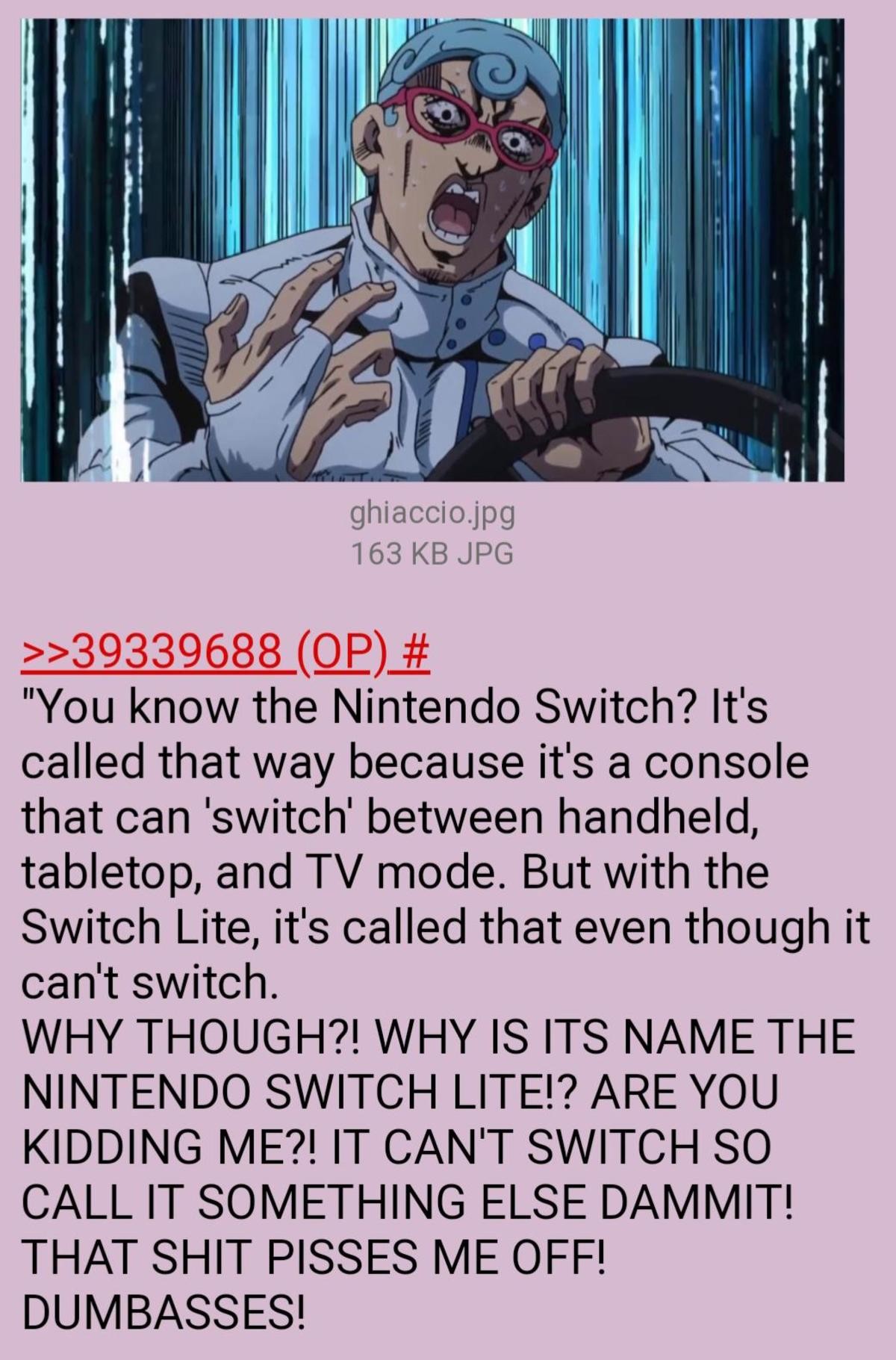 IT'S NOT A SWITCH. join list: JojoGeneral (625 subs)Mention History.. Maybe it'll have a light on it you can switch on n' off
