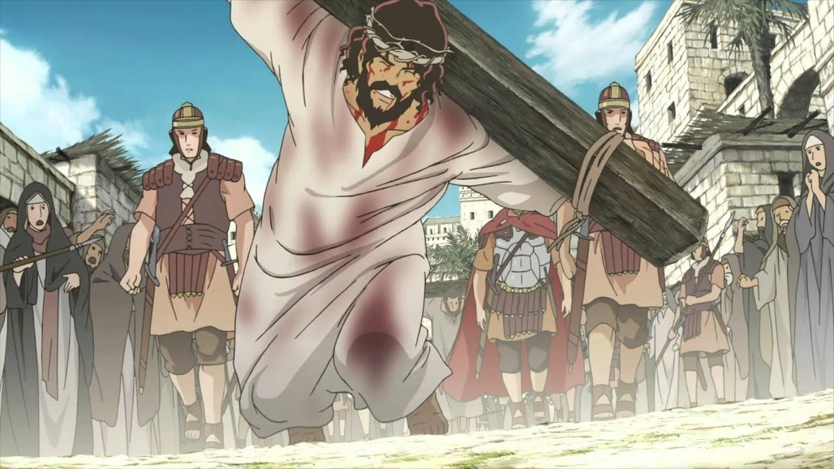 Jesus Anime. .. He looks like hes a slightly different artstyle than everything else.