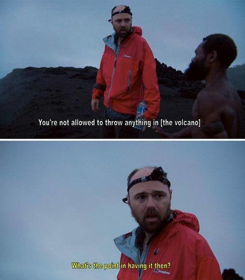 Karl Pilkington. .. He has some good points at the core, but he just words them very, very badly. Like this for example. It explains why millionaires/billionaires can be depressed.