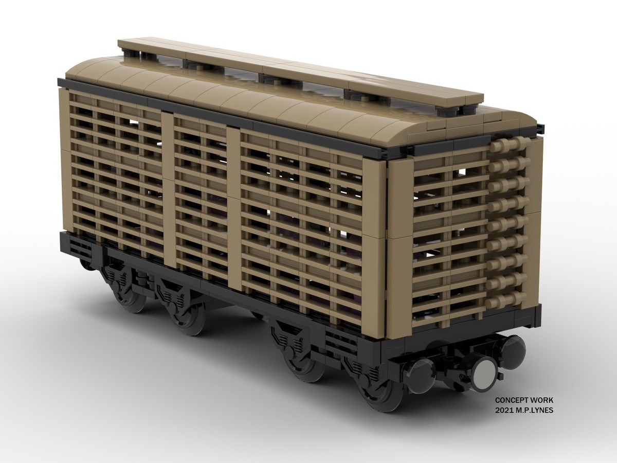 Lego Rolling Stock in the works.. Downloaded Studio and gave it a go with these renders of rolling stock in the works for that Big Boy 4-8-8-4 train I designed 