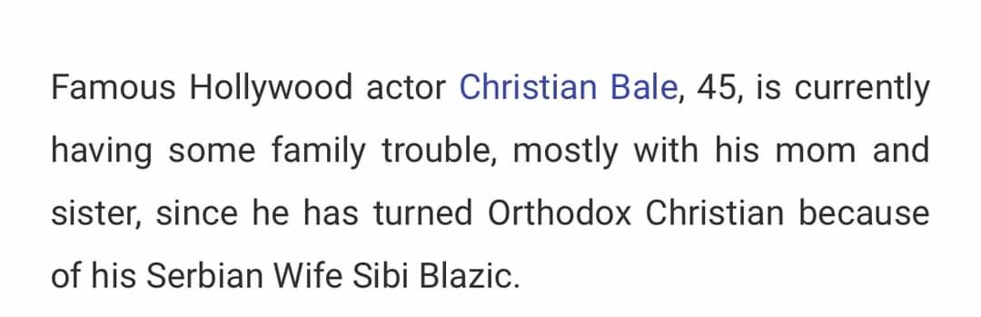 Let's seen Paul Allen's liturgy. .. Shia becomes Catholic and Bale Orthodox? Good. Apostolic succesion gang rise up. We only need a Oriental Orthodox next