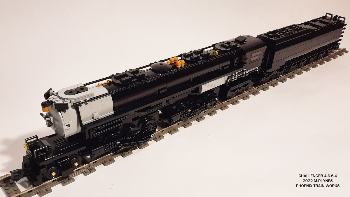 L-Gauge Challenger 4-6-6-4 Steam Engine. My latest steam engine MOC, the Union Pacific Challenger 4-6-6-4. Like my Big Boy 4-8-8-4, this was designed and adapte