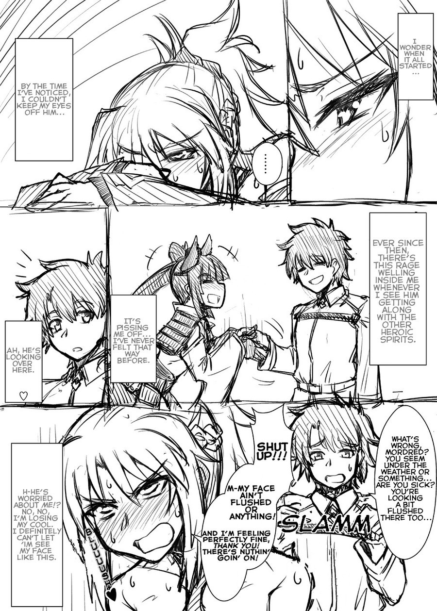 Loving Mo-san part 1-7. Source sr=on&amp;includeover_18=on join list: Fate (425 subs)Mention History join list:. ....the translation stops here?? HERE OF ALL PLACES???? Even if this is just fanfic the idea of seeing mordred and arturia make up is too wholseome to ignore. I