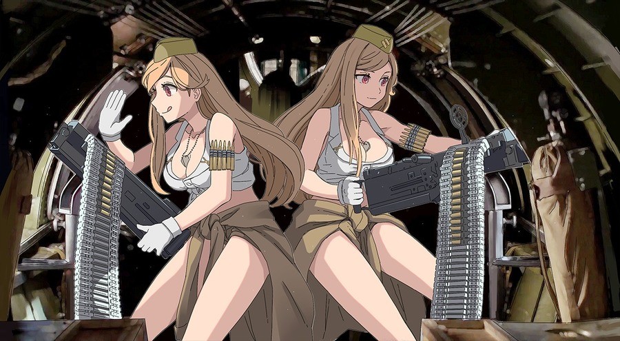 M2HB. .. Activate boomer mode I don't know who these young ladies are but they seem lovely