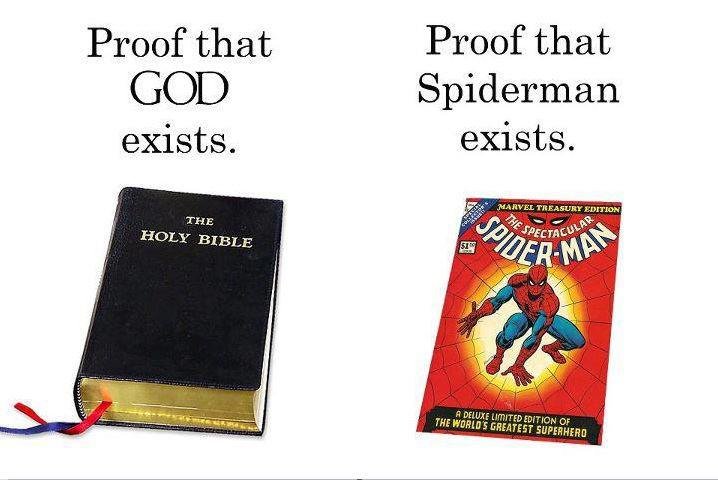 Makes sense. . Proof that Proof that GOD Spiderman exists. exists.. Hey, it's this thread again.