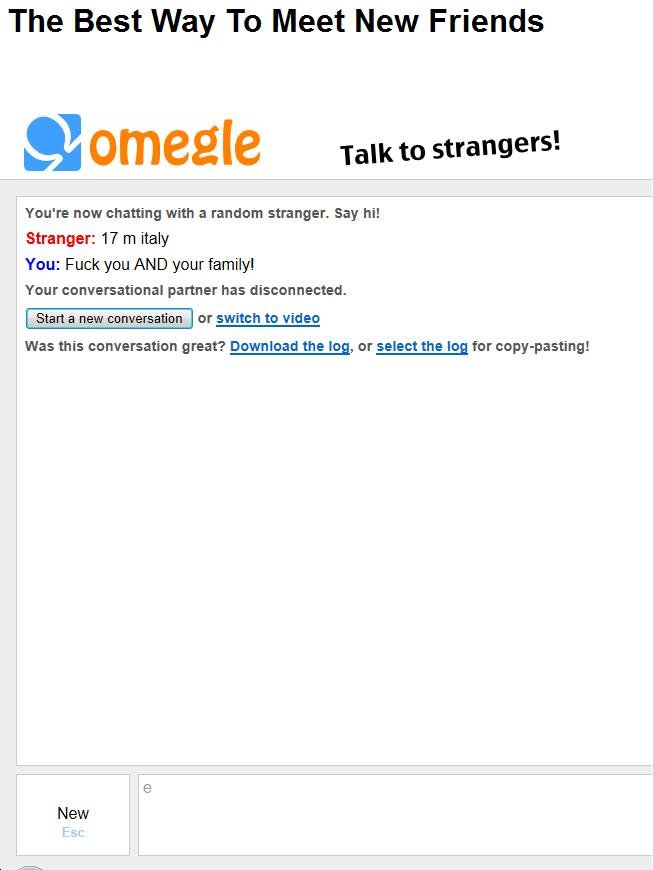 Making new friends on Omegle.. suprisingly, it didn't work on 6 other guys before this one... Thumb either way.. The Best Way To Meet New Friends lliw', omeg Ta