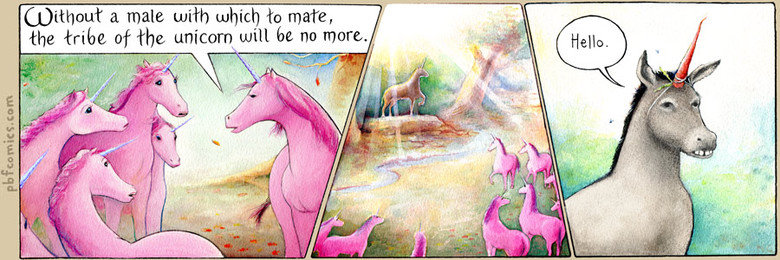 male unicorns. carrots. I: the the unicorn will. (n be. of