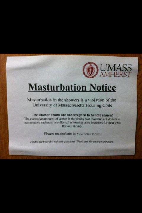 Masturbation Notice. Massachusetts.... Masturbation Notice in war. wtf??