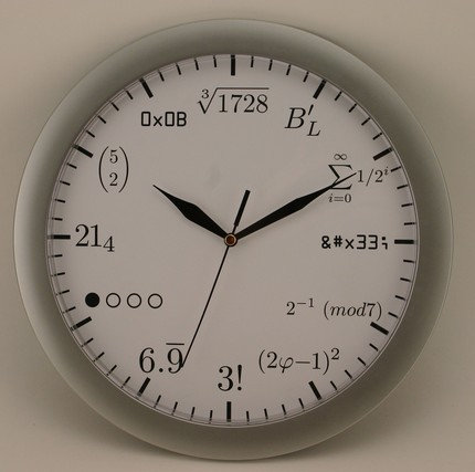 math clock!. .. 69... LOL