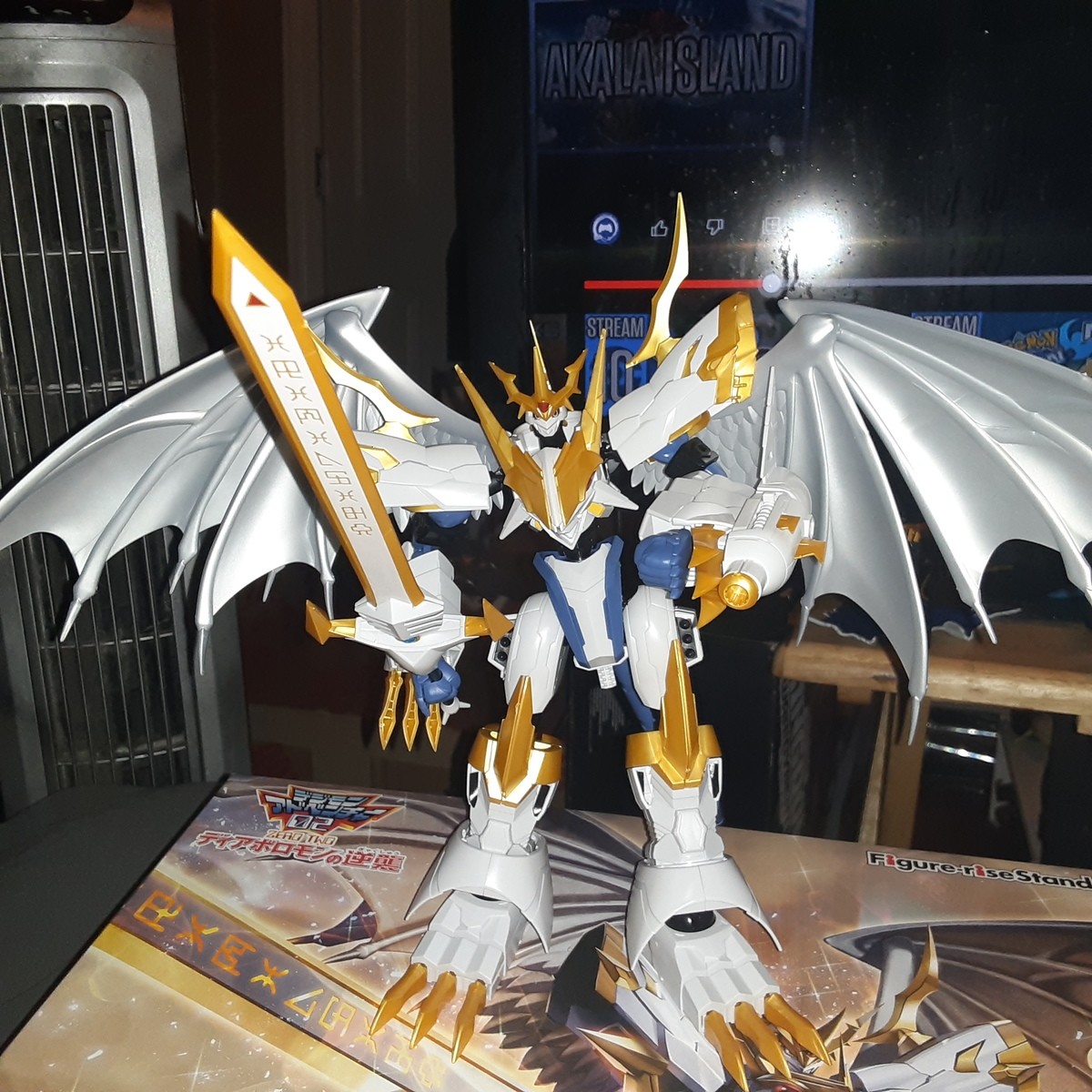 Mega digivolves but still a mega?. In the movie he dosnt have the gun just the sword but it they gave me the parts I'm using em.. I think they've started to use Ultra for the Mega+ Digimons