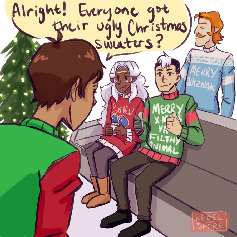 Merry Quiznak. A character from the Voltron Legendary Defender series named Lance says &quot;Shut your quiznak&quot; at one point. This is grammatically incorre