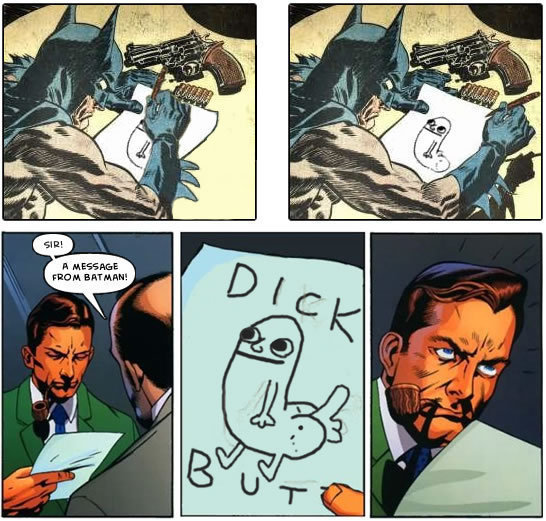 Message from Batman. I lol'd. A ‘BET MEN!. Love it,yet its a repost