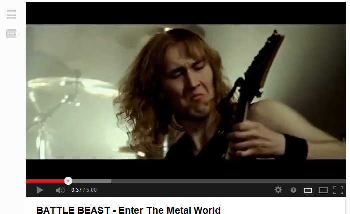 Metal Cage. Screw the tags. BATTLE BEAST - Enter The Metal World. I don't get it.