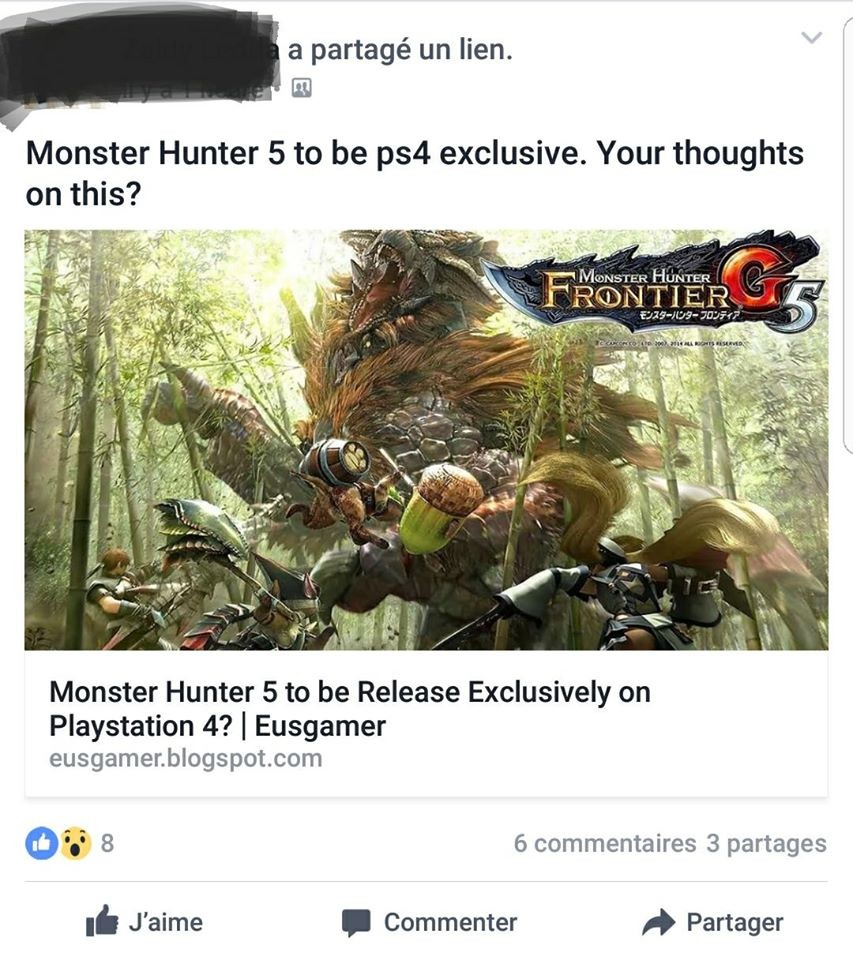 MH5 on PS4 Rumor. So, I'm bringing this up as it's starting to get really out of hand: a rumor from 4Chan claiming MH5 is on PS4. Now, this came from the same g