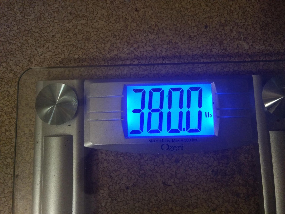 Monthly weight loss update 5/10/19. join list: WeightlossProgress (169 subs)Mention History Started at 439 in January, and now I'm here at 380 in May. Let's kee