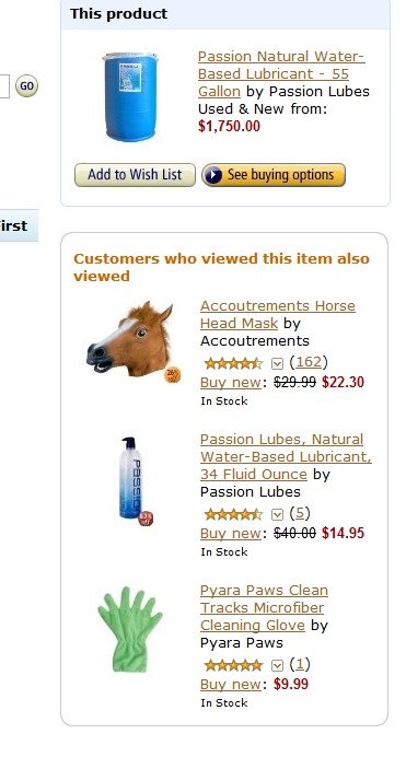 My dad left his Notebook open ... ... and i found this gem.. Passion Natural Water- Based Lubricant - Gallon by Passion Lubes Used & New from Customers who view