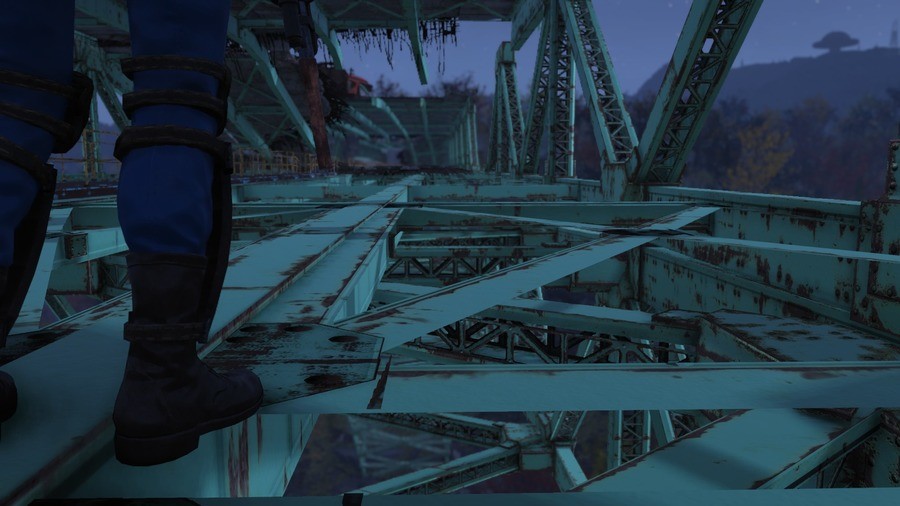 My F76 experience in a nutshell. &gt;be crossing giant bridge &gt;street gives out partway so forced to go down to lower level &gt;half the bridge isn't even re