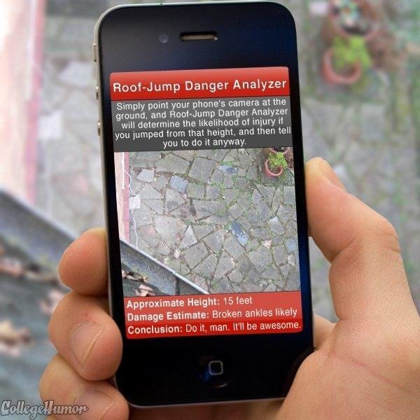 My favorite app. . Danger ! paint yew pheny e camera at the granted. and ' Danger Analyzer will determine the ! m l we juniper: item that height, and than ten y