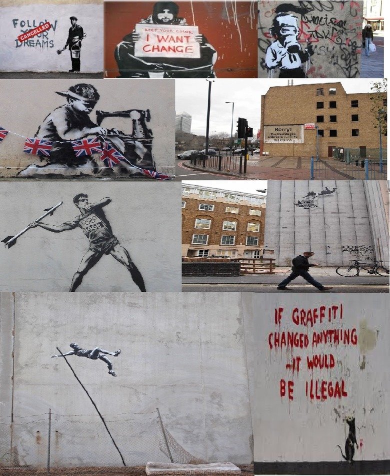 My favorite artist Banksy. First comp.. What if Banksy is a group of people and not just one person?