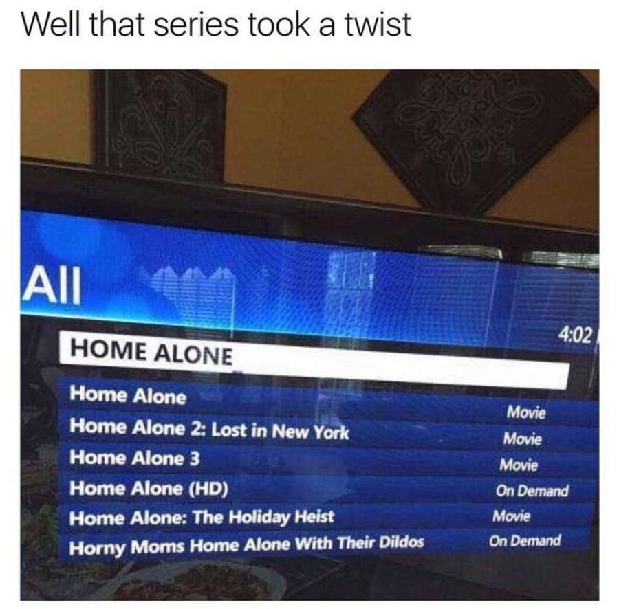 My favorite Christmas movies. . Well that series took 'jti. twist Home Alone 3 Home Alone () Home Alone: The Holiday Heist Horny Moms Home Alone With Their Dild