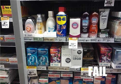 My fav type of lube . . WD 40. not mine sorry if its a repost.