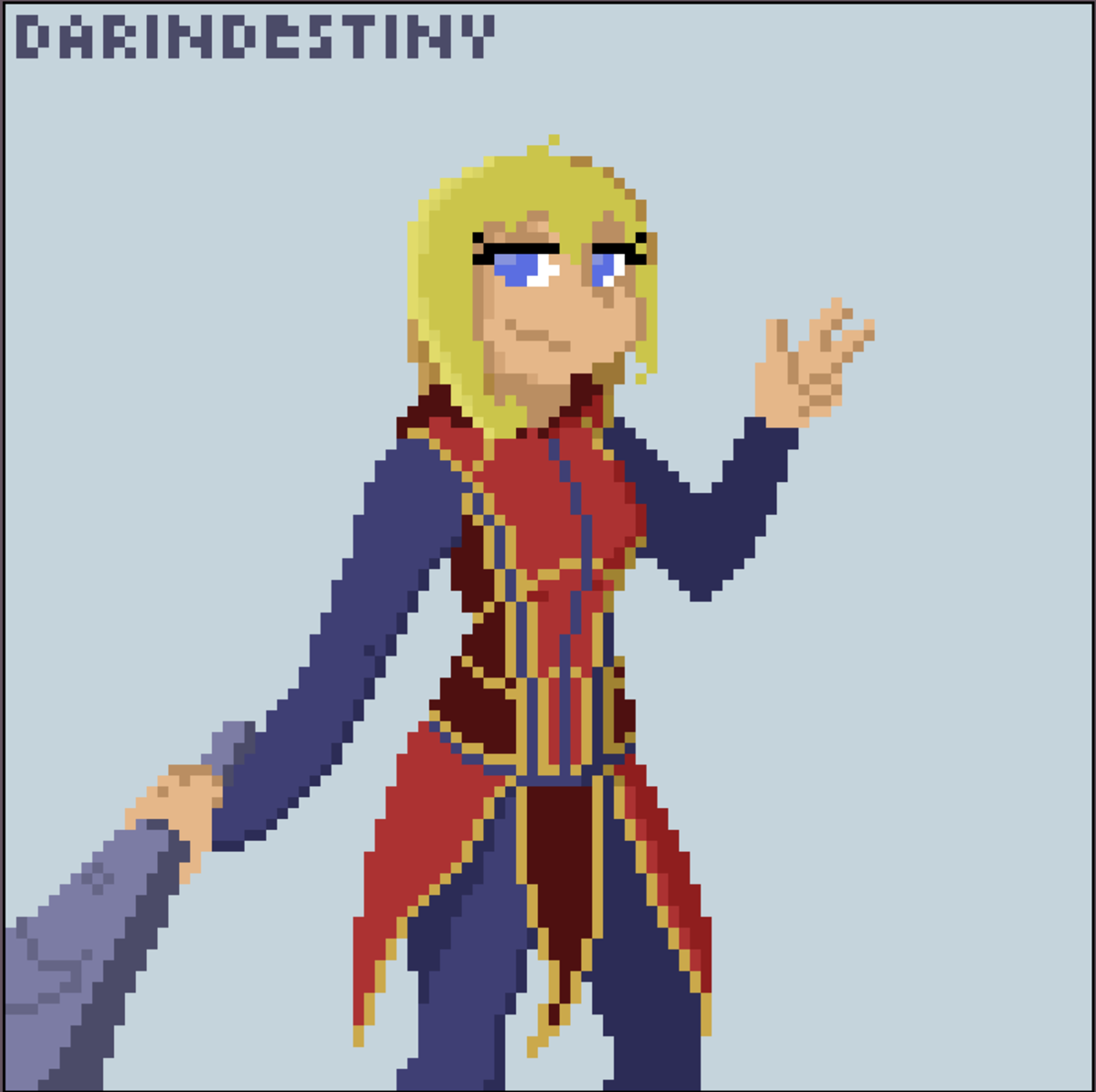 Nia Pixel Art. Just downloaded aseprite a pixel art program so i messed around with it a bit and threw my dnd OC, Nia, together using it join list: DaringDoodle