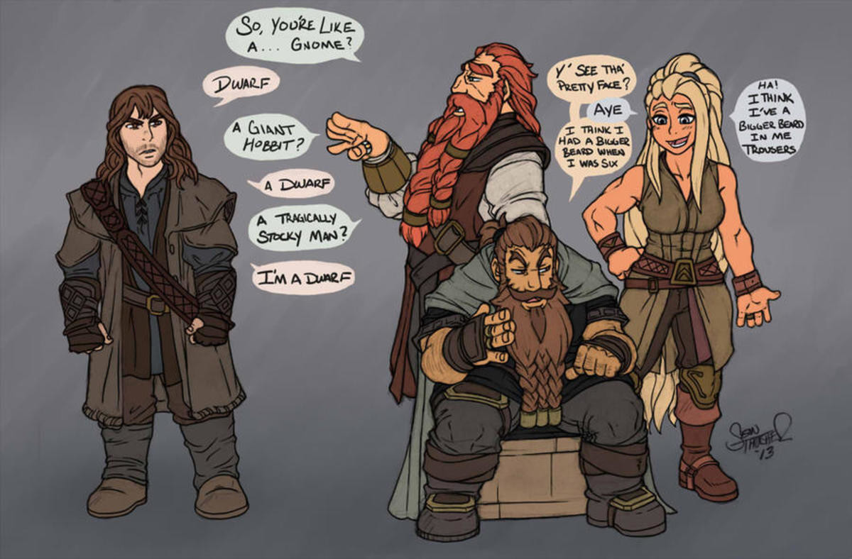 Not dwarf enough.. .. Not giving the female dwarves beards is cowardice.