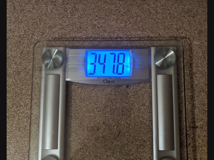 November 2019 weight loss log. join list: WeightlossProgress (169 subs)Mention History Broke past the 350 mark, that was a bit of a struggle to get past it but 