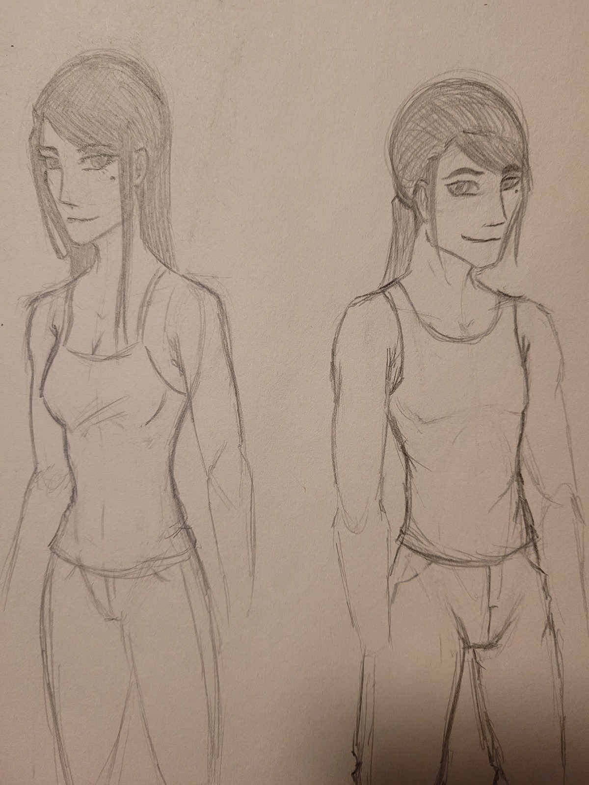 OC Genderbends. Doodled some genderbends of my OCs, nothing polished this time, apologies for lack of quality control. First one is my OC Ada, second is my D&am