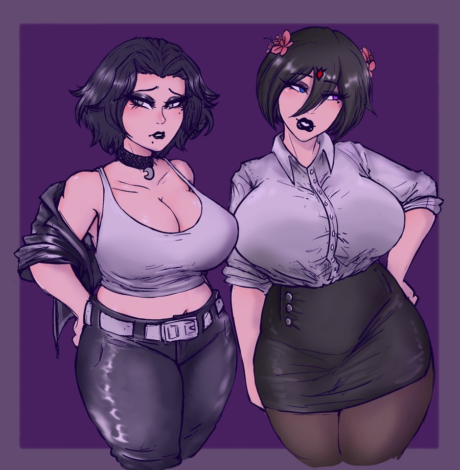  Goth gf and her Mom. Kiri and her Mom, Dereanne. So here's a question for all you guys; Elves. Monstergirl or no? I have a cute elf OC I've been wanting to