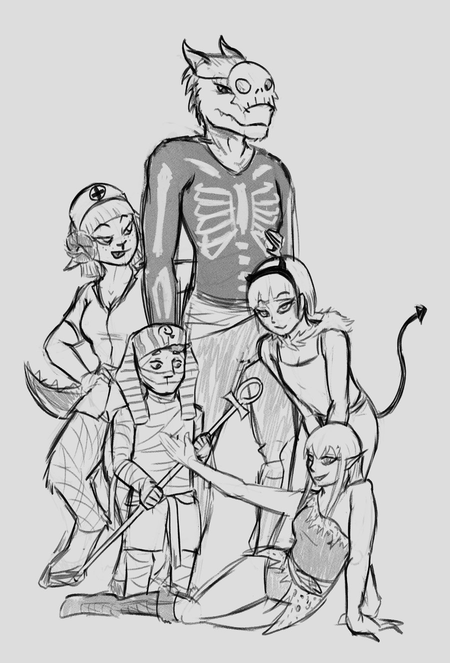 OCtober 2021 Day 31. And finally that brings us to Halloween, day 31 all dressed up for the holiday. Wanted to finish big with a group shot of my dnd party. I m