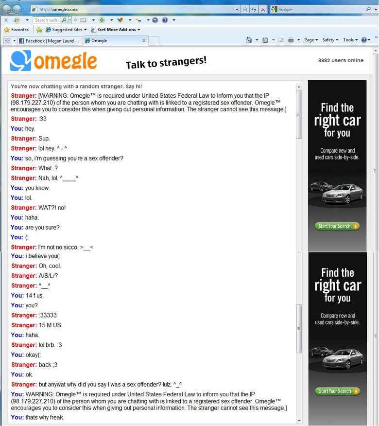 Omegle sex offender