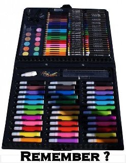 only 90's kids.... i loved these things.. The 90s: Apparently the only era in all of recorded history during which colored markers existed.